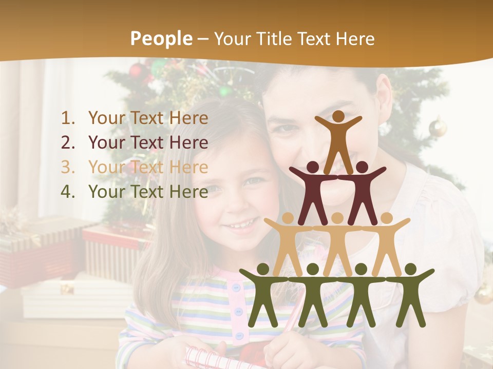 Smile Family Decoration PowerPoint Template