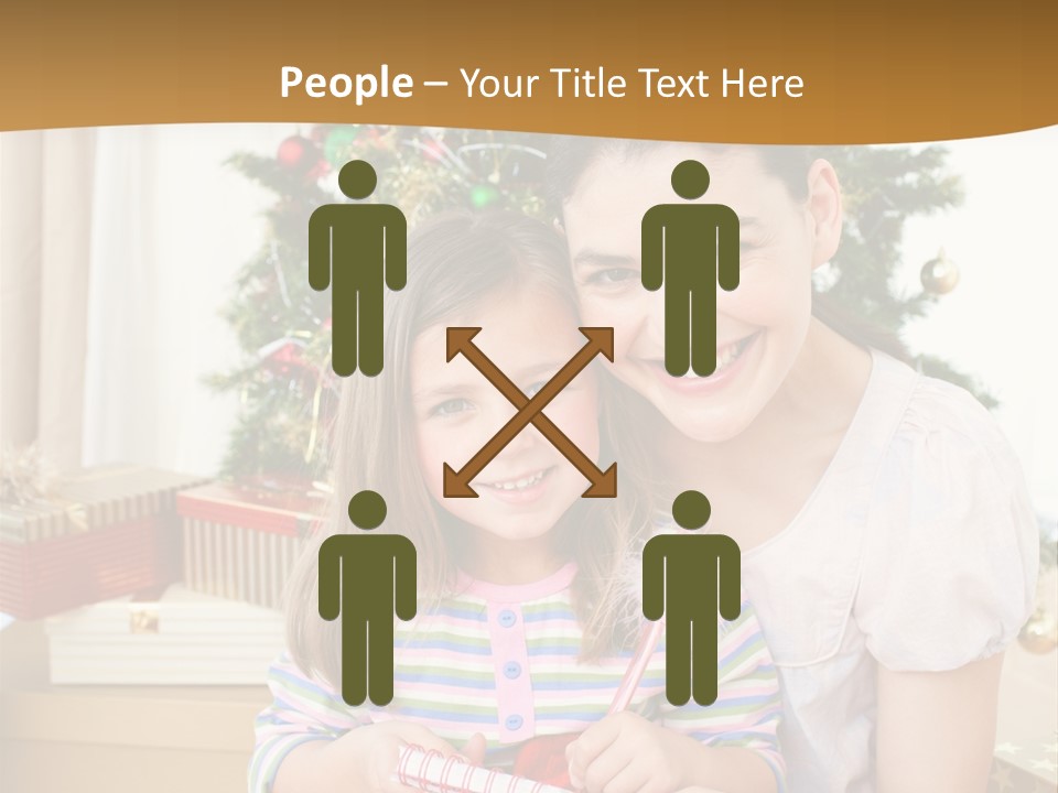 Smile Family Decoration PowerPoint Template