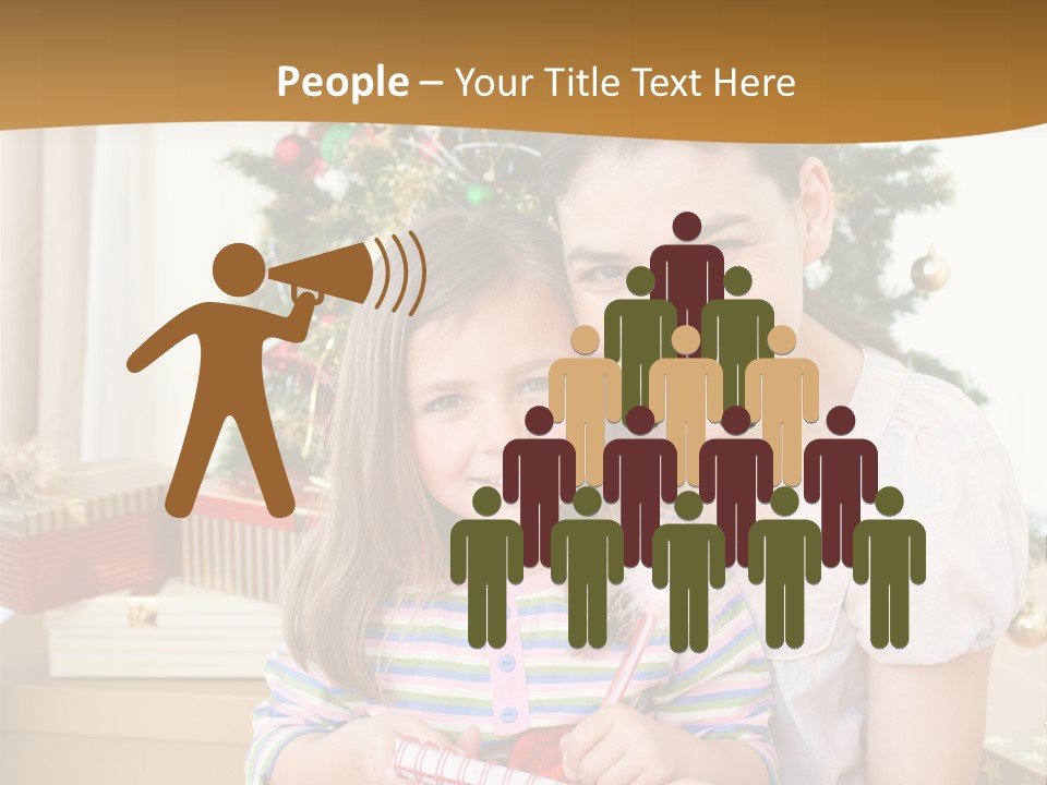 Smile Family Decoration PowerPoint Template