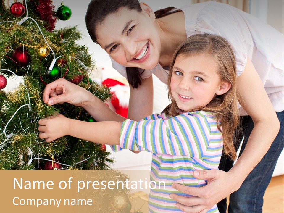 Family Christmas PowerPoint Template