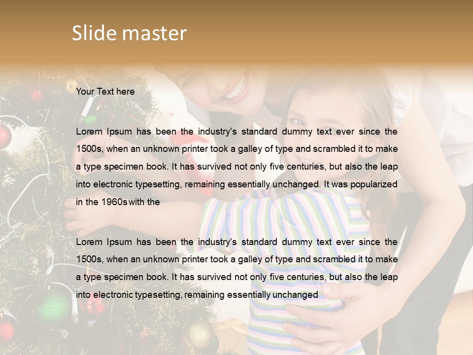 Family Christmas PowerPoint Template