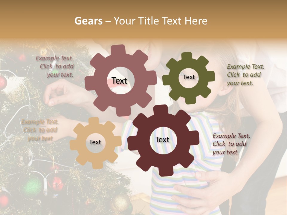 Family Christmas PowerPoint Template