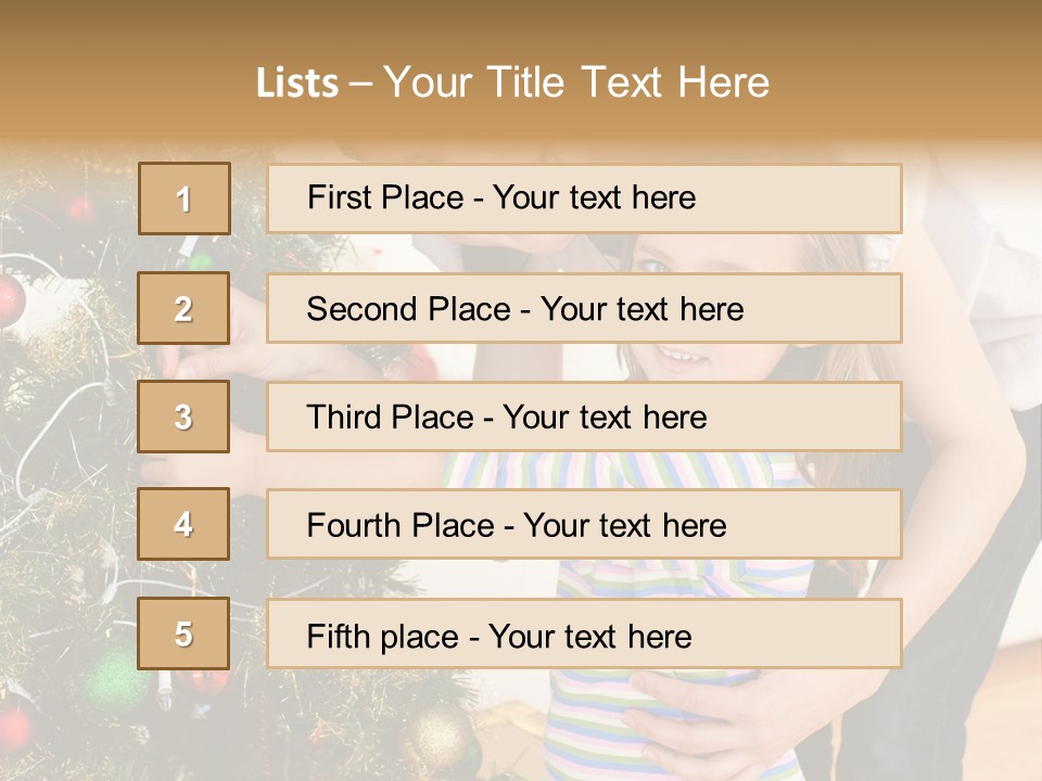 Family Christmas PowerPoint Template