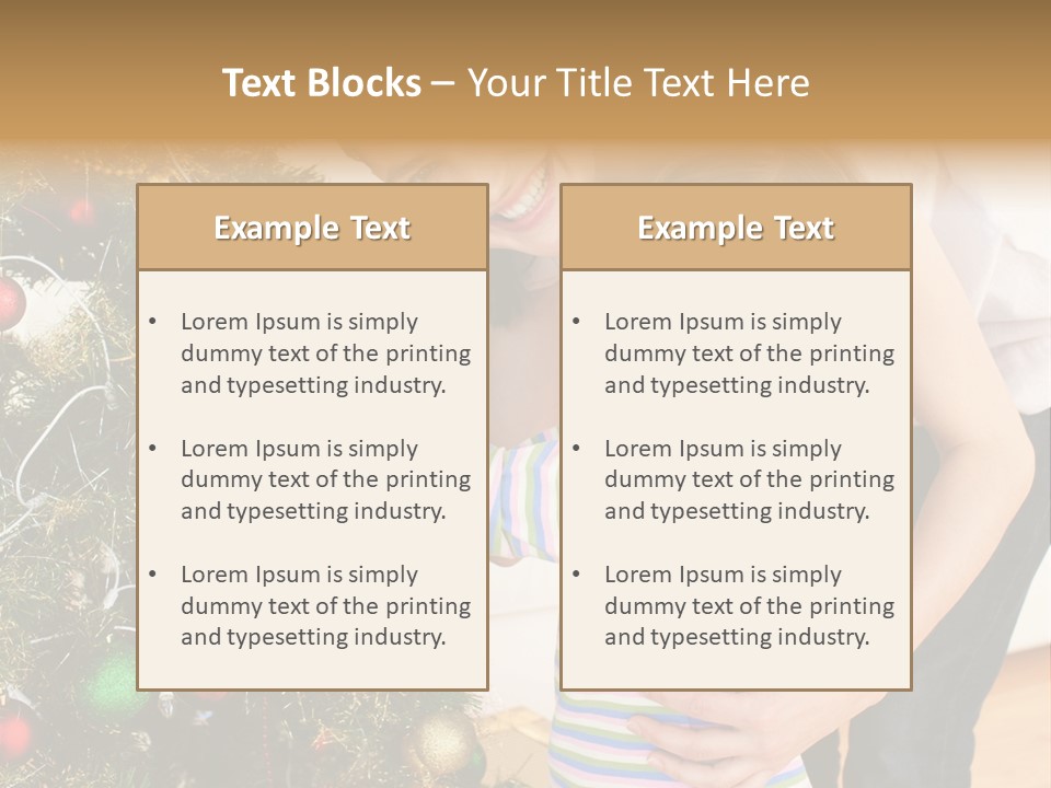 Family Christmas PowerPoint Template