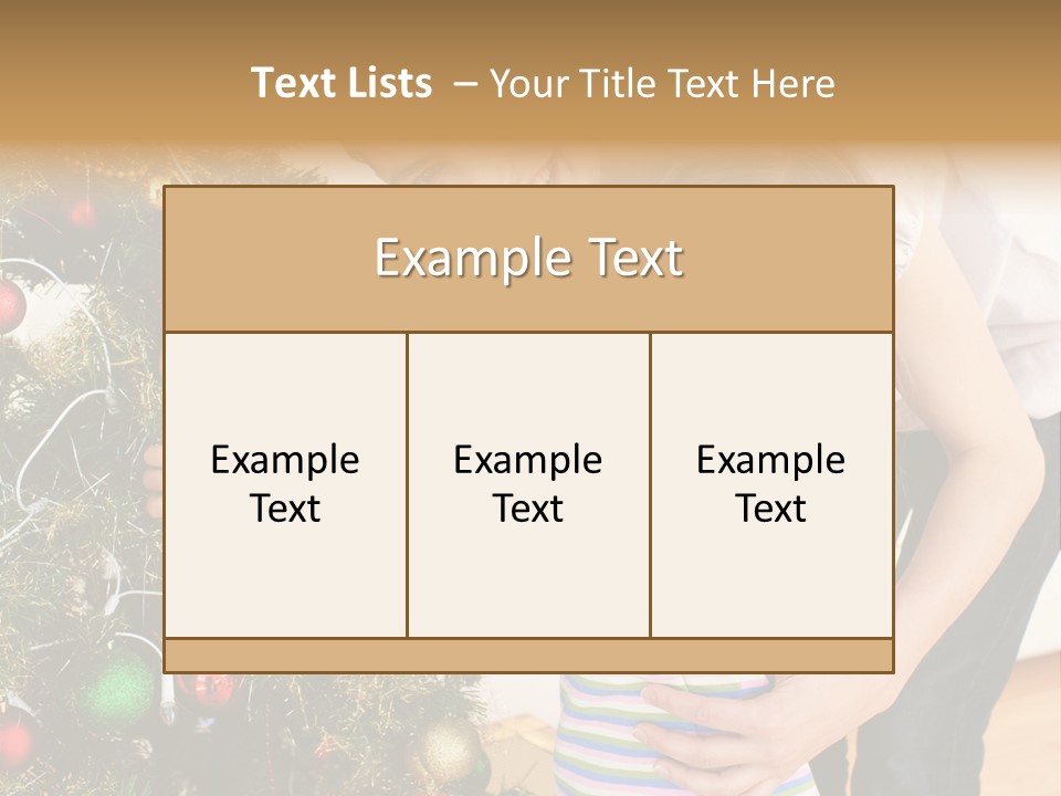 Family Christmas PowerPoint Template