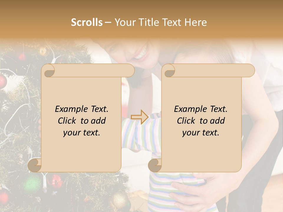 Family Christmas PowerPoint Template