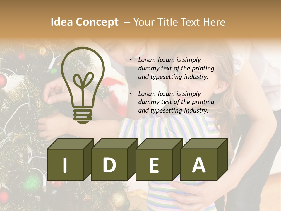 Family Christmas PowerPoint Template