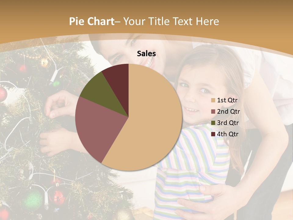 Crianças Arvore De Natal PowerPoint Template