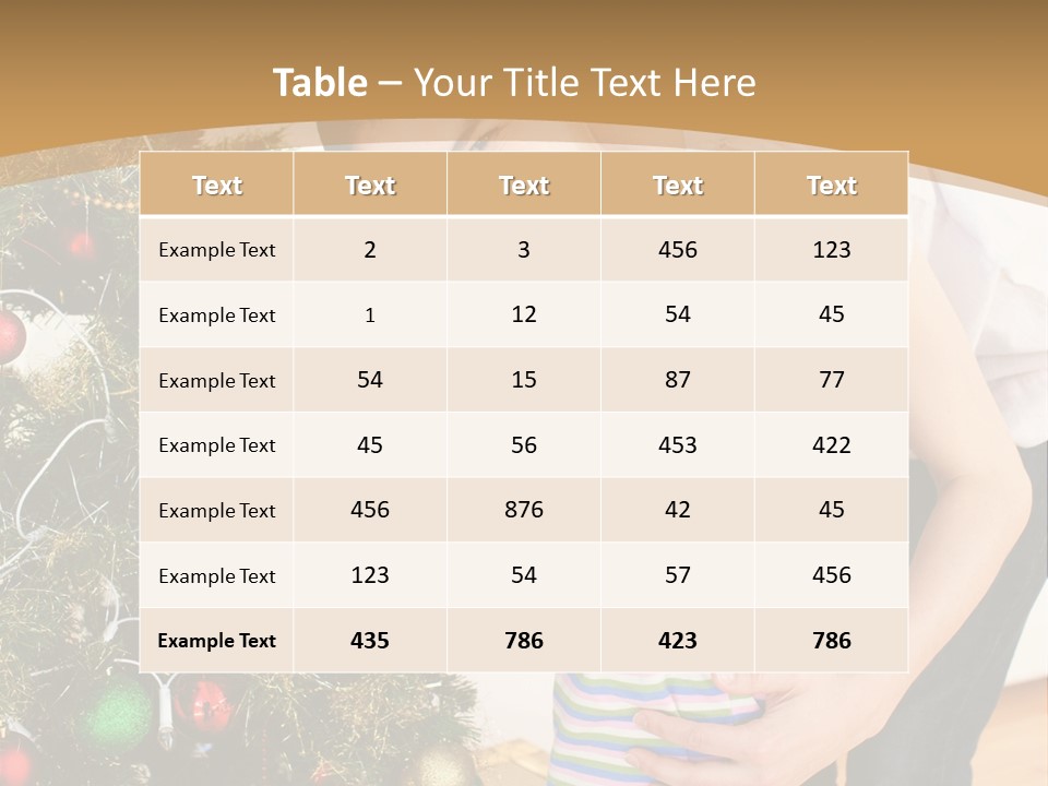 Crianças Arvore De Natal PowerPoint Template