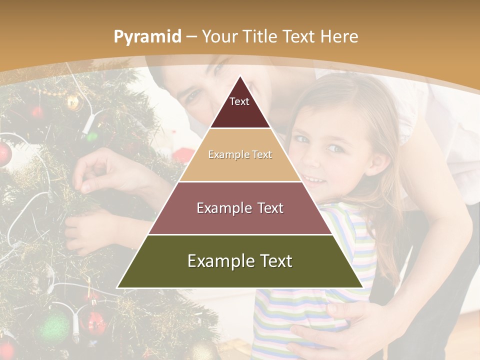 Crianças Arvore De Natal PowerPoint Template