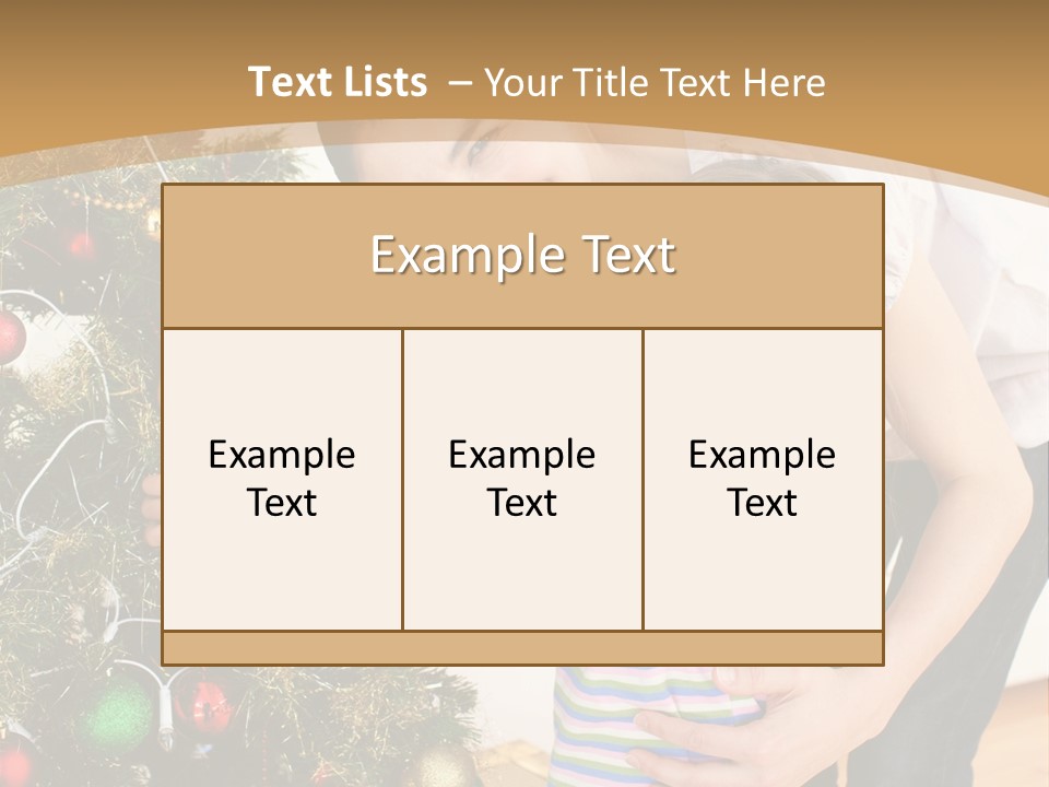 Crianças Arvore De Natal PowerPoint Template