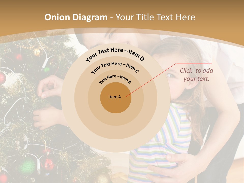 Crianças Arvore De Natal PowerPoint Template