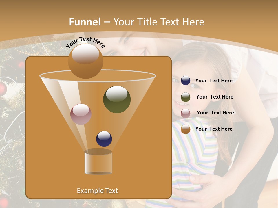 Crianças Arvore De Natal PowerPoint Template