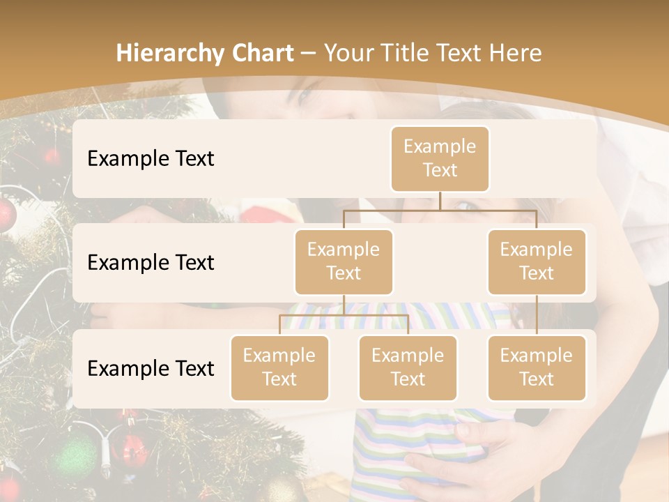 Crianças Arvore De Natal PowerPoint Template