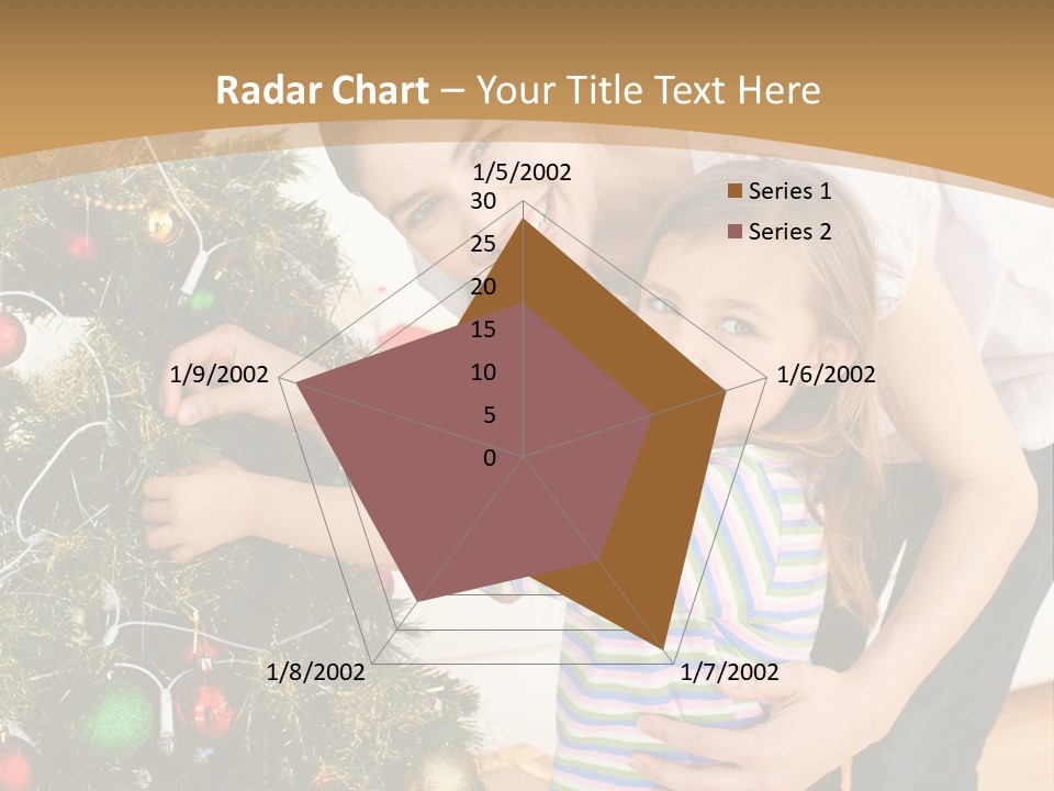 Crianças Arvore De Natal PowerPoint Template