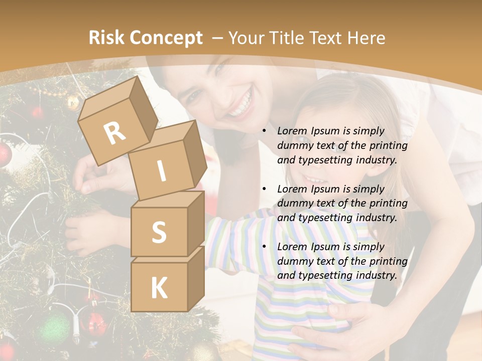 Crianças Arvore De Natal PowerPoint Template