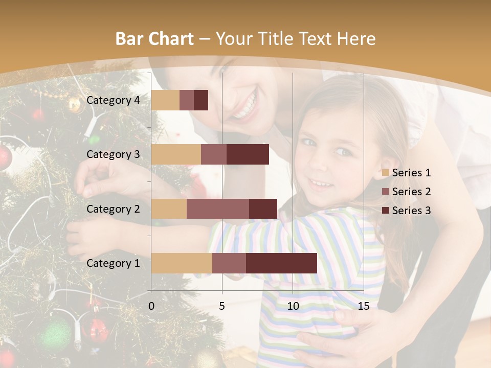 Crianças Arvore De Natal PowerPoint Template