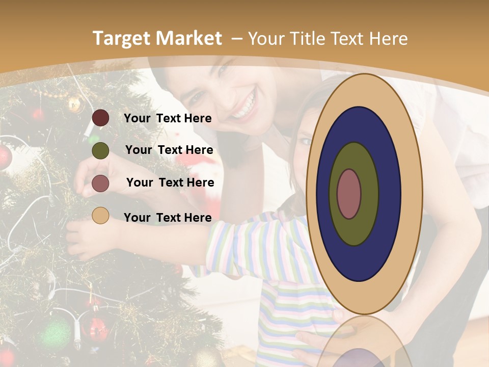 Crianças Arvore De Natal PowerPoint Template