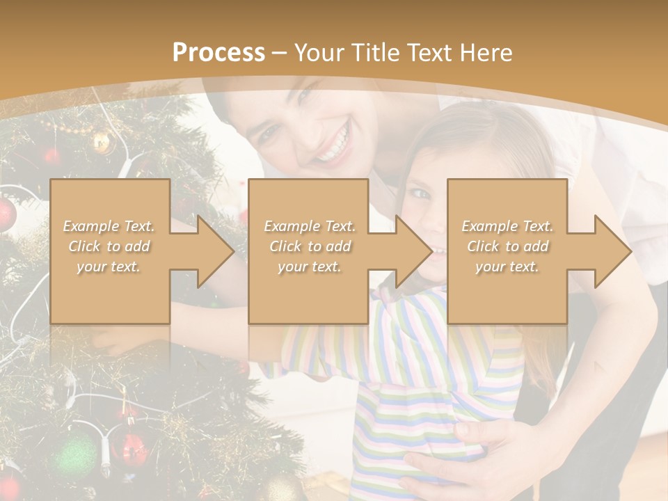 Crianças Arvore De Natal PowerPoint Template