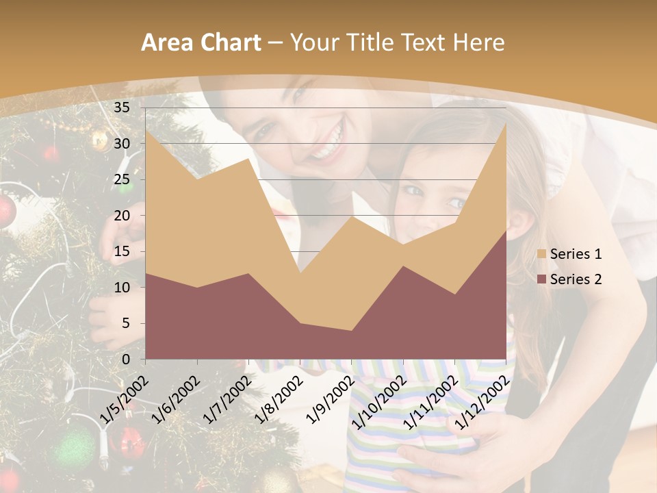 Crianças Arvore De Natal PowerPoint Template