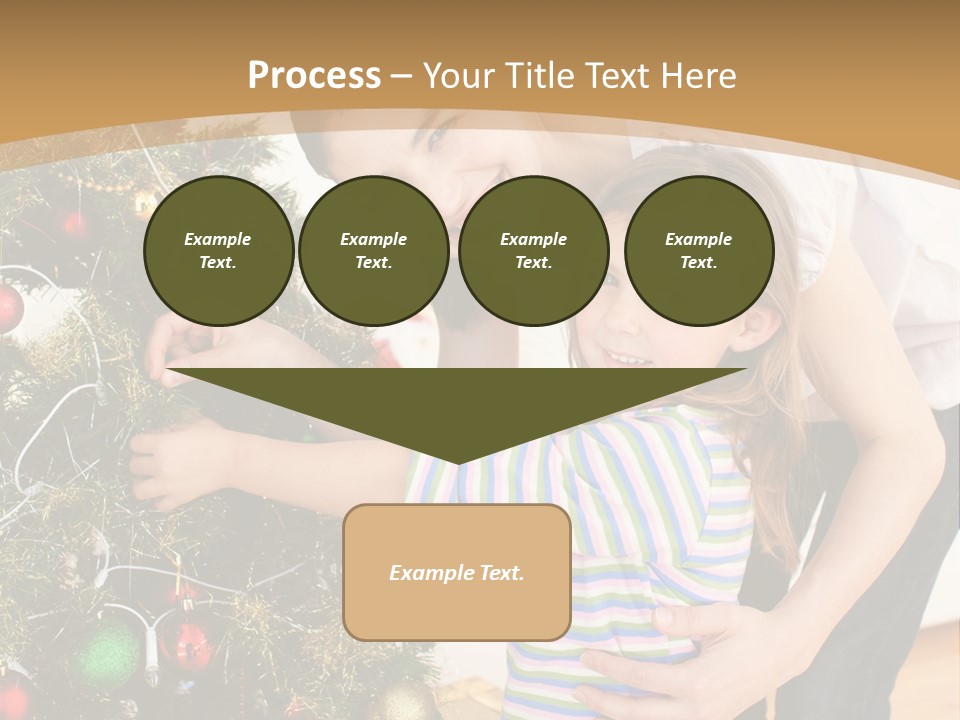 Crianças Arvore De Natal PowerPoint Template