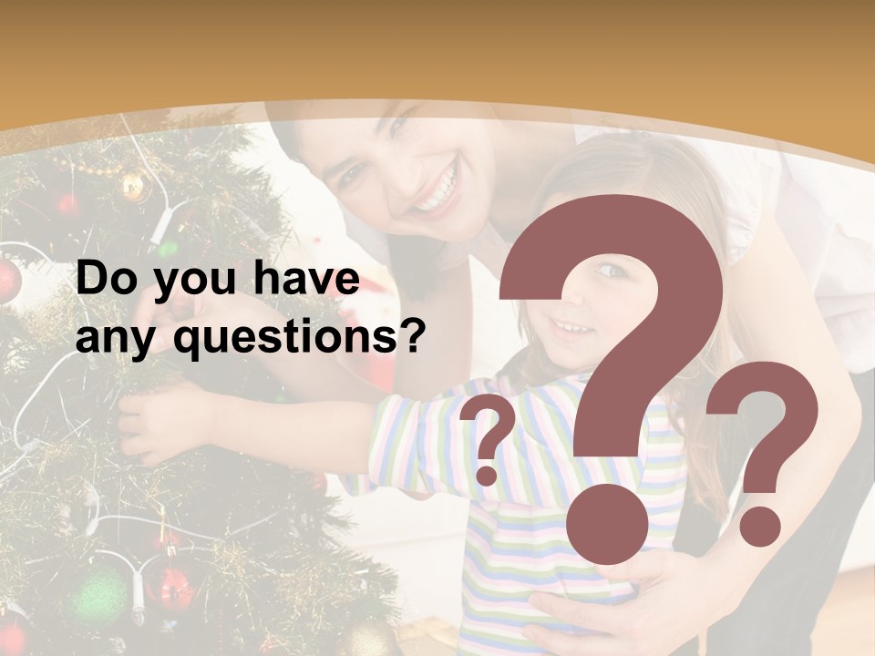 Crianças Arvore De Natal PowerPoint Template