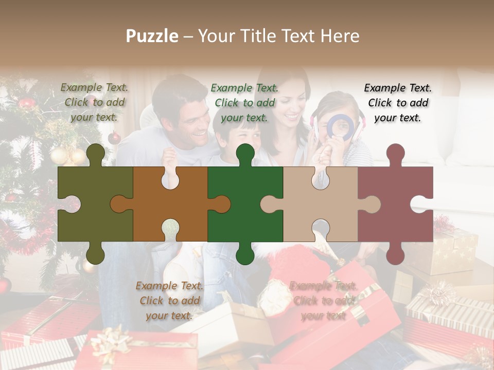 Happy Family Christmas PowerPoint Template