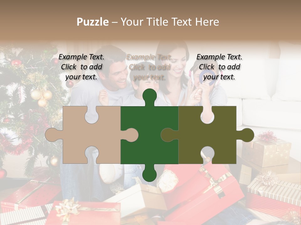 Happy Family Christmas PowerPoint Template