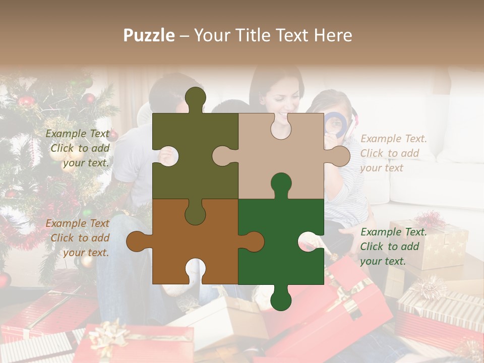 Happy Family Christmas PowerPoint Template