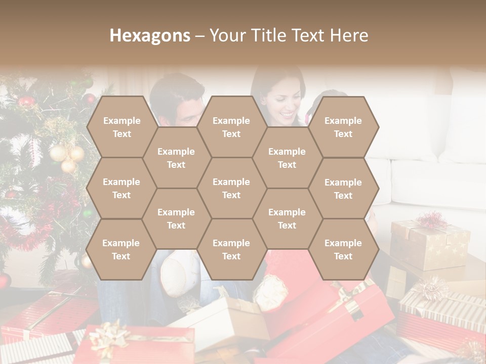 Happy Family Christmas PowerPoint Template