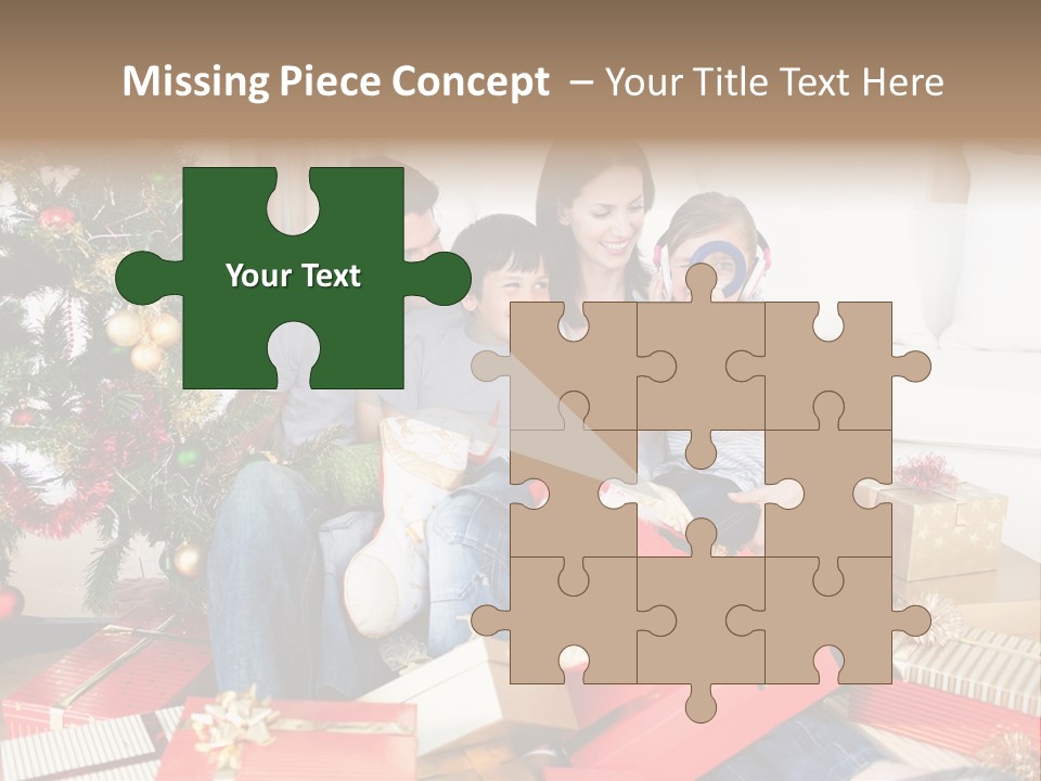 Happy Family Christmas PowerPoint Template