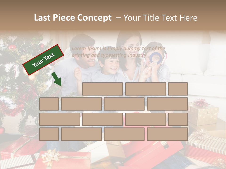 Happy Family Christmas PowerPoint Template
