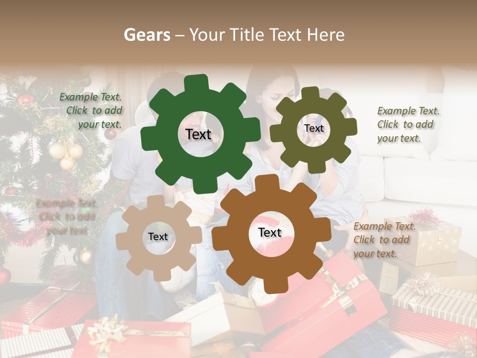 Happy Family Christmas PowerPoint Template