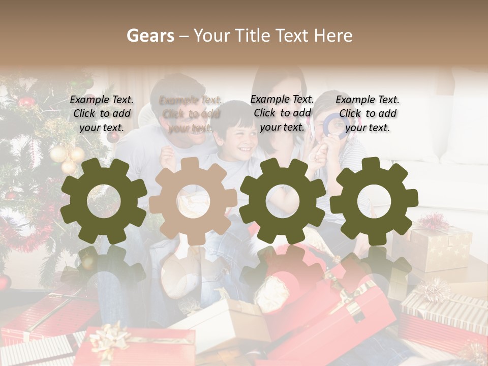 Happy Family Christmas PowerPoint Template