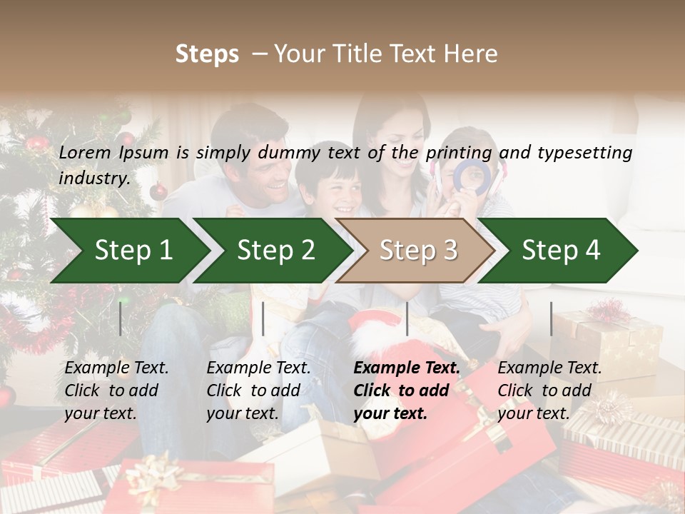 Happy Family Christmas PowerPoint Template