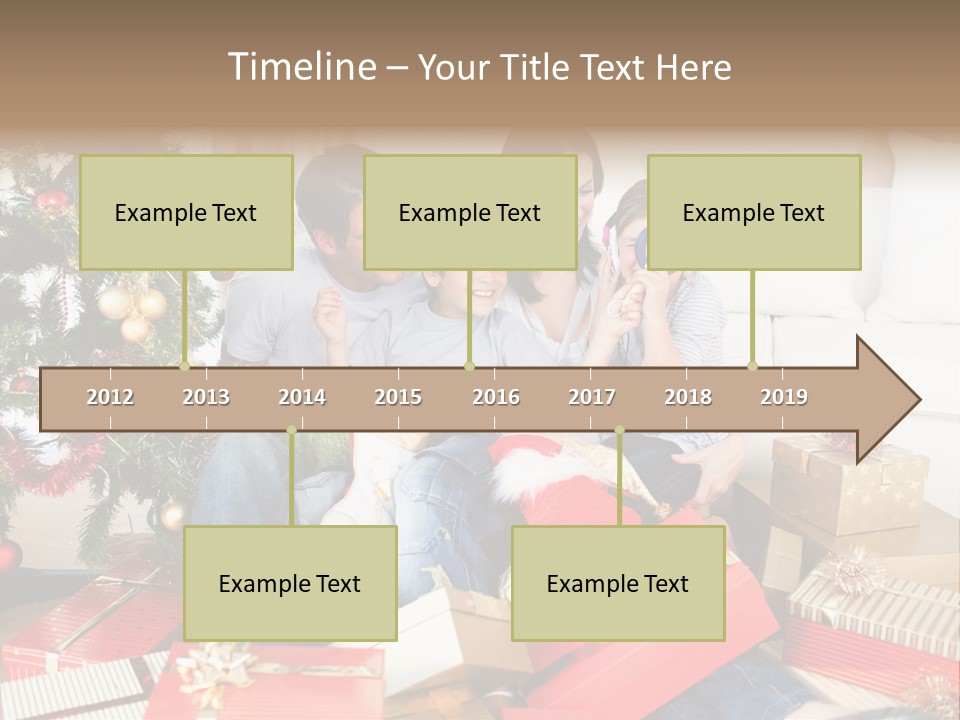 Happy Family Christmas PowerPoint Template