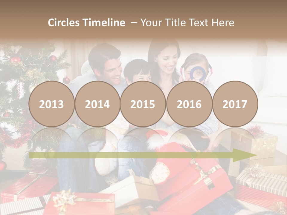Happy Family Christmas PowerPoint Template