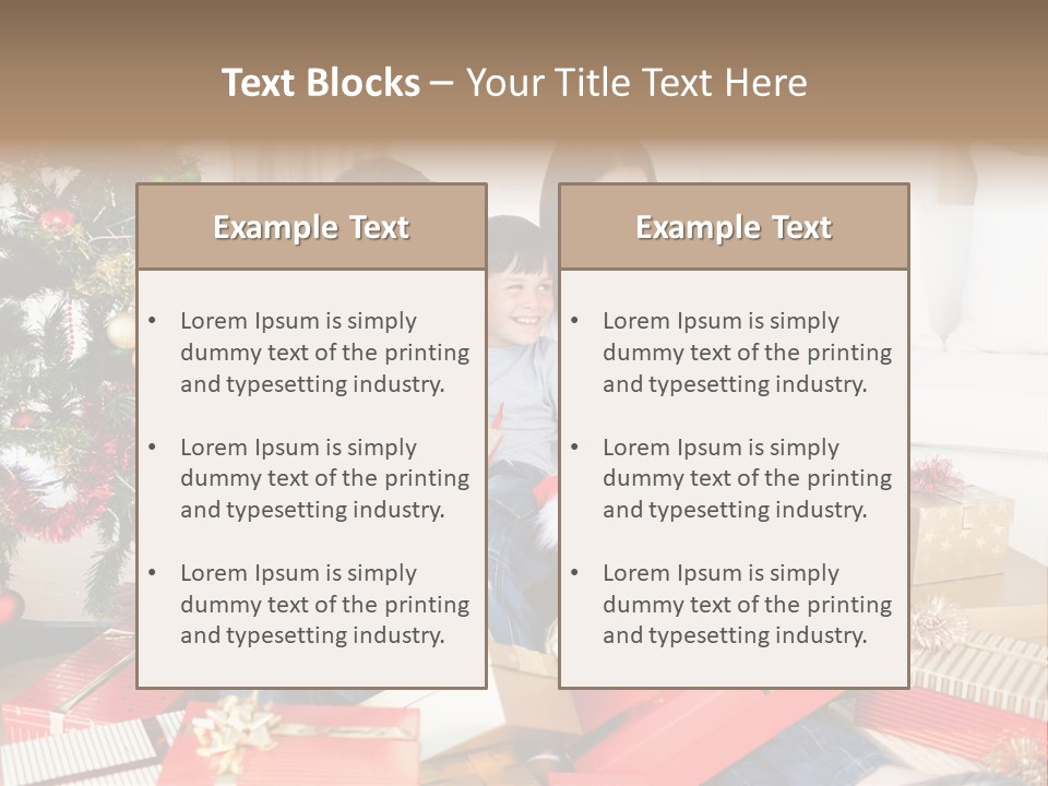 Happy Family Christmas PowerPoint Template