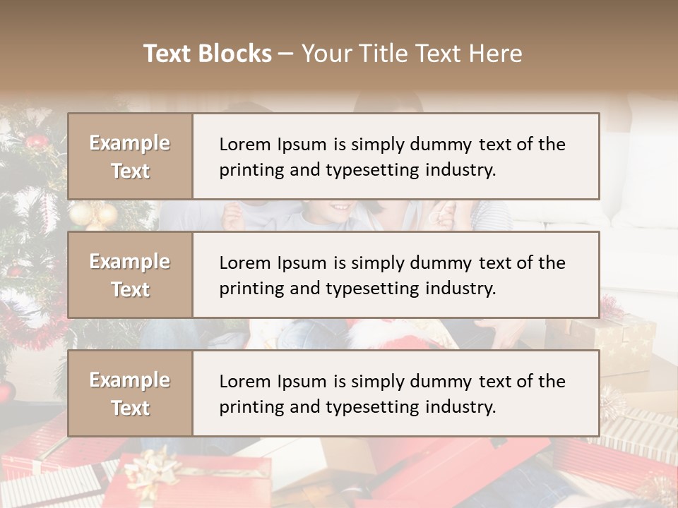 Happy Family Christmas PowerPoint Template