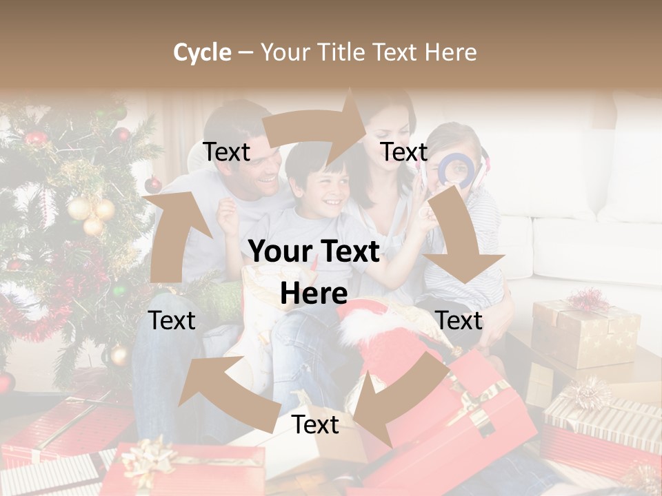 Happy Family Christmas PowerPoint Template