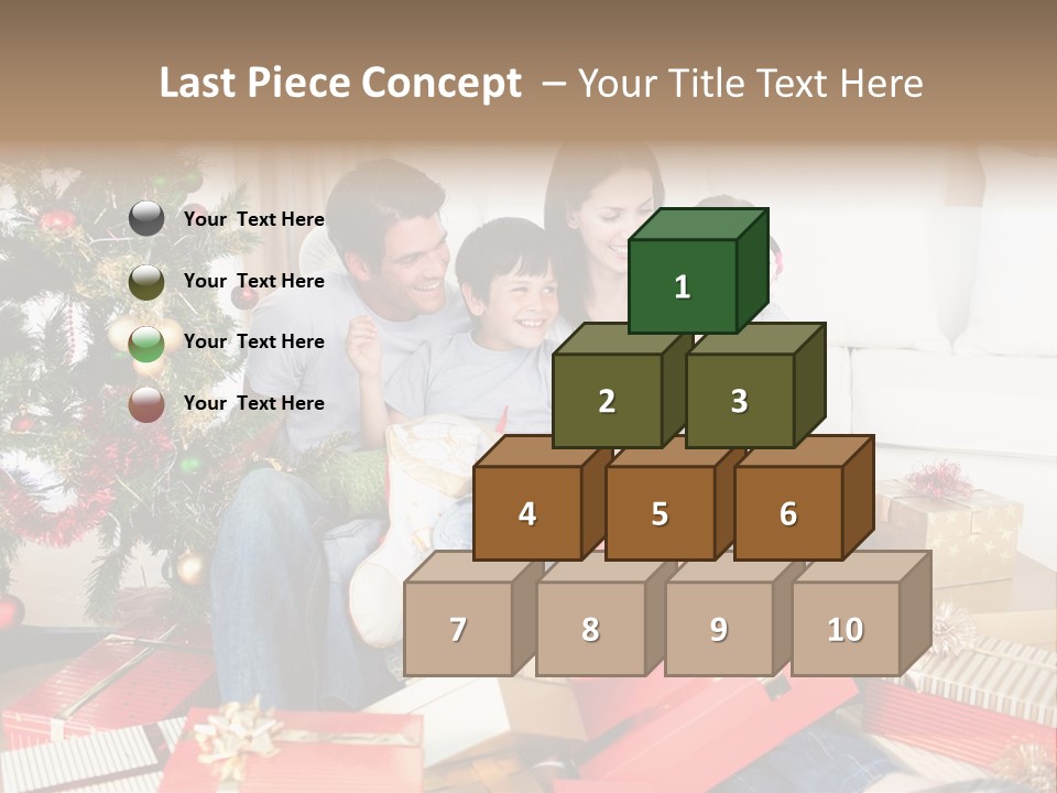Happy Family Christmas PowerPoint Template