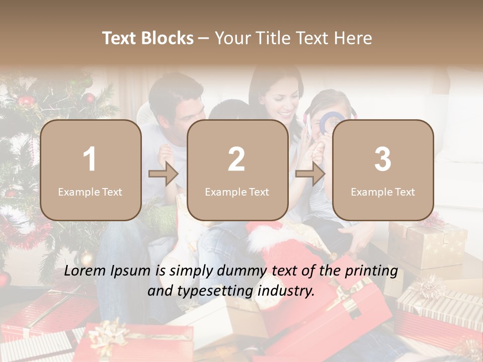 Happy Family Christmas PowerPoint Template