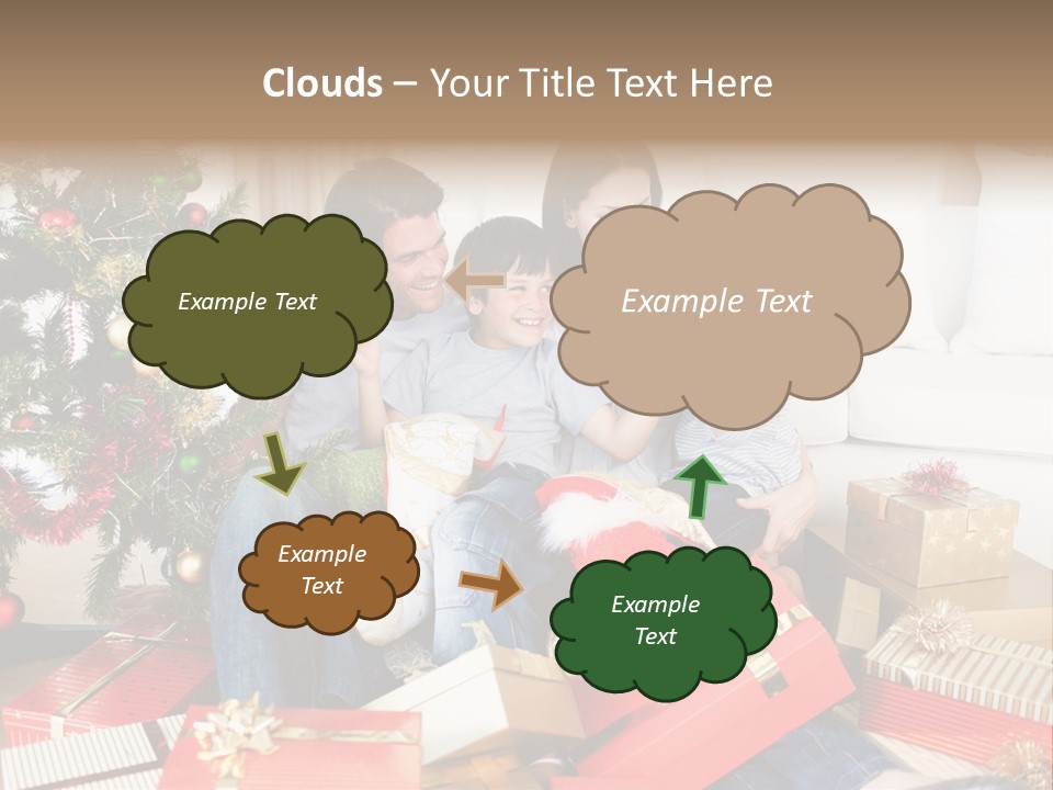 Happy Family Christmas PowerPoint Template