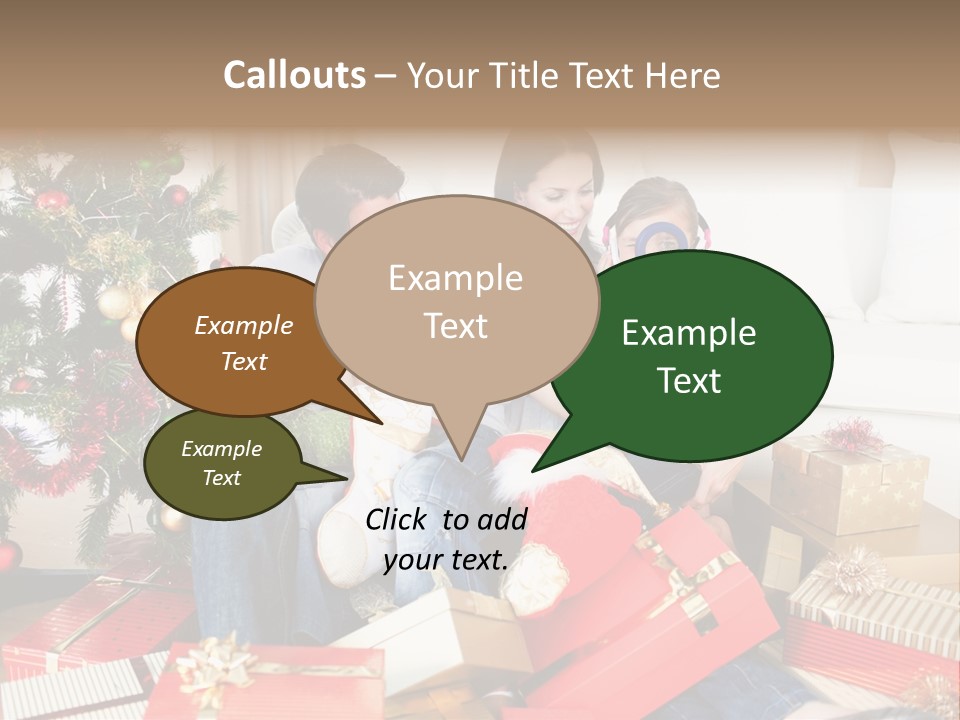 Happy Family Christmas PowerPoint Template