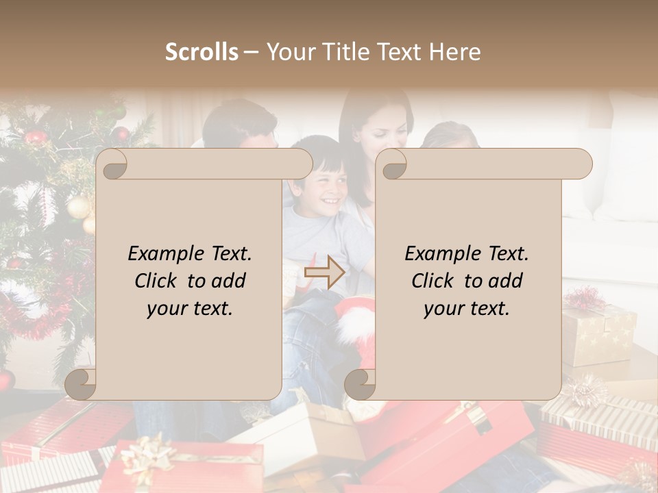 Happy Family Christmas PowerPoint Template