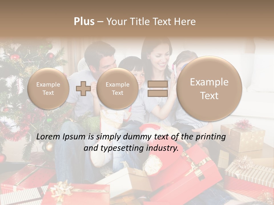 Happy Family Christmas PowerPoint Template