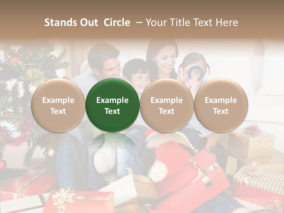 Happy Family Christmas PowerPoint Template