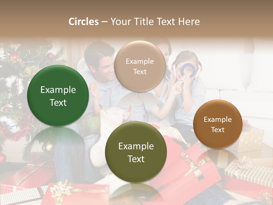 Happy Family Christmas PowerPoint Template
