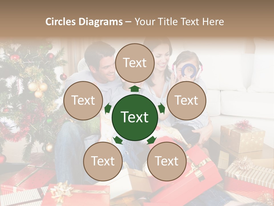 Happy Family Christmas PowerPoint Template