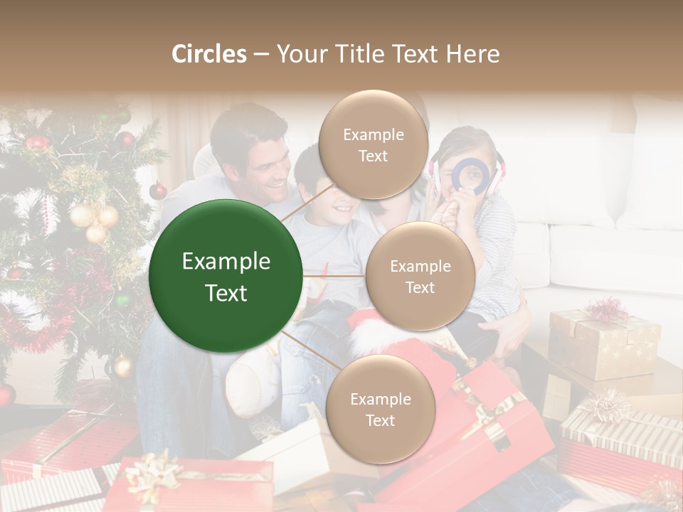 Happy Family Christmas PowerPoint Template
